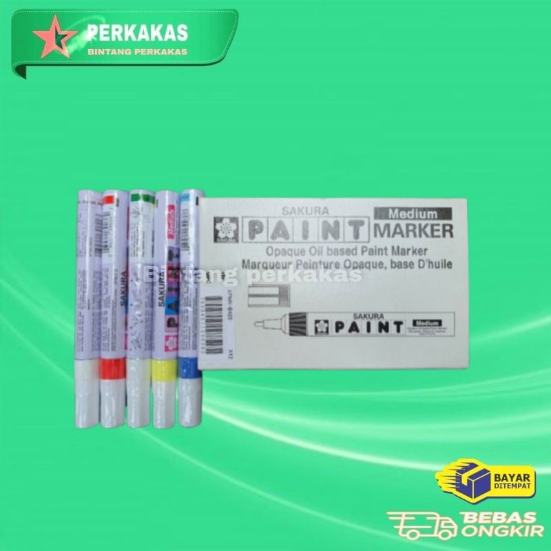 

spidol sakura permanen paint marker penanda besi model kocok