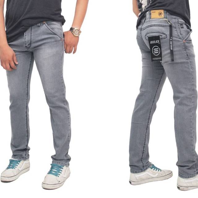 AIRBLACK DENIM TERLARIS / 784 VICTORY celana jeans BOBOK panjang skinny semi slimfit cowo / cowok /