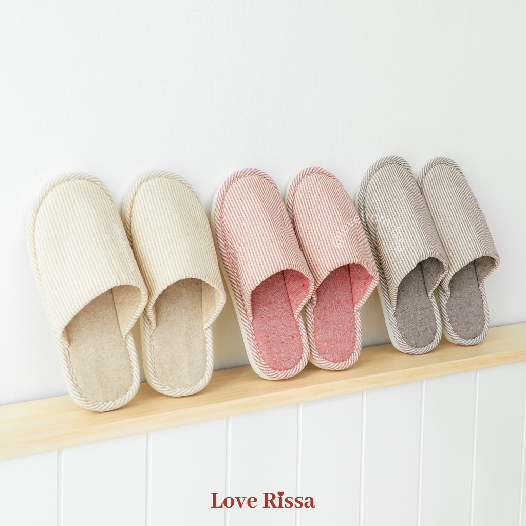 Sandal Rumah YUMA Unisex Wanita Pria Sendal Slip Sandal Flip Flop Love Rissa