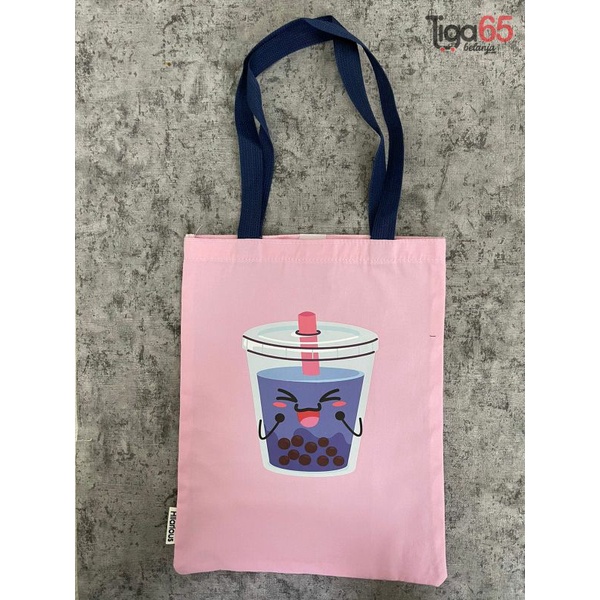 365 Tas Selempang Kuliah Sekolah / Totebag / Tote Bag Canvas 3930