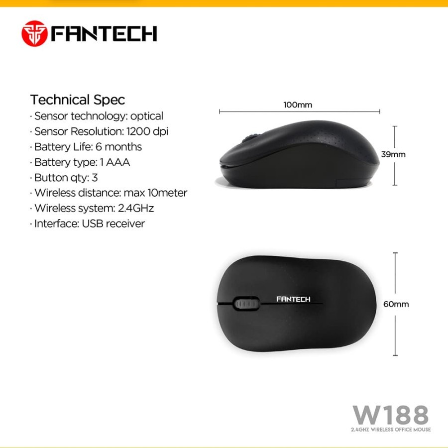 Fantech W188 / W-188 Wireless Mouse