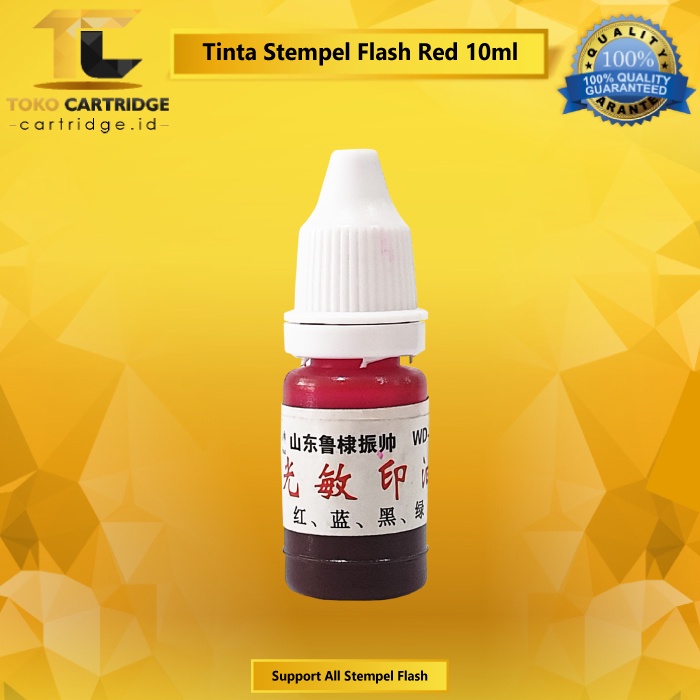 Tinta Stempel Flash Refill Stamp Ink Waterproof 10ML 10 ML murah