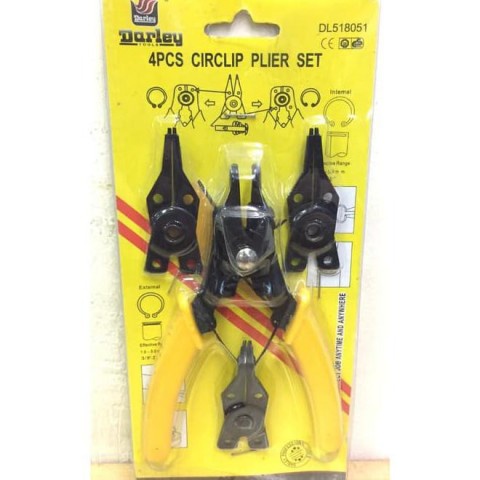 TANG SEPI SET 4 PCS DARLEY / Tang Snap ring set multifungsi sepi murah DARLEY
