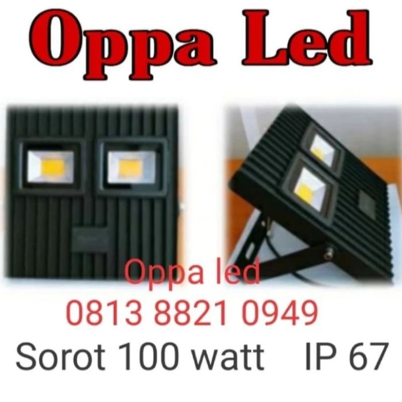 Lampu sorot led Yestar 100 watt / 100 w / Voltage 220v IP 67