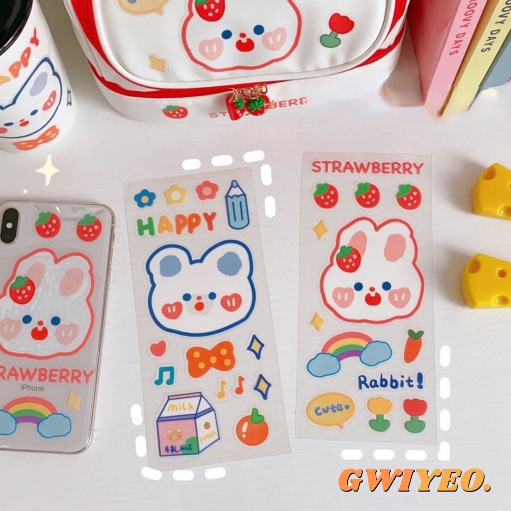 

Decorative Sticker PVC 02 Tahan Air Korean Style Scrapbook Planner