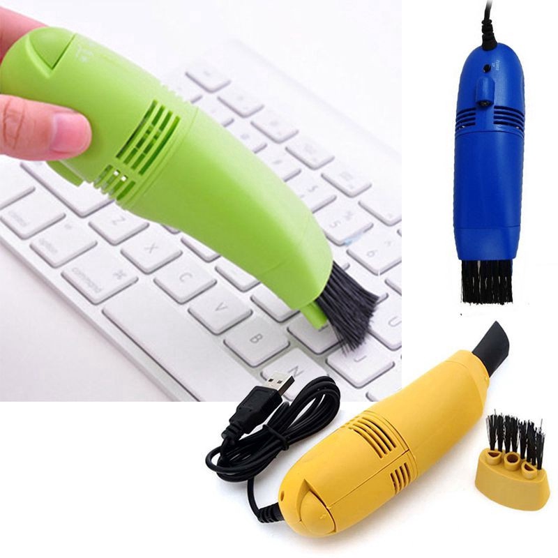 Mini Computer Vacuum USB Keyboard Cleaner PC Laptop Brush Dust Cleaning Kit Tool