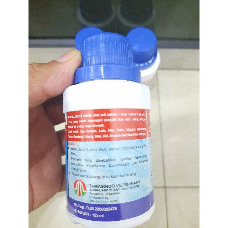 Obat ikan jamur parasit RED BLUEDOX 120ML