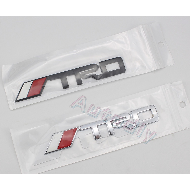 1x TRD Sport Side Fender Papan Nama Bagasi Belakang Emblem Badge Stiker TRD Kisi Depan N Bonet Emblem Stiker Untuk Toyota Auto Decal