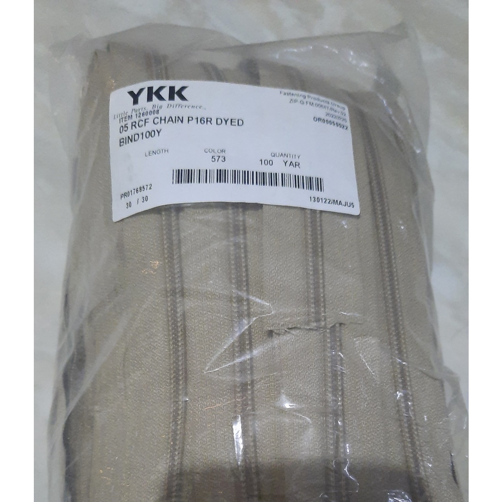 Resleting YKK plastik no 5(permeter)- tas  kerajinan - tangan souvenir( permeter)