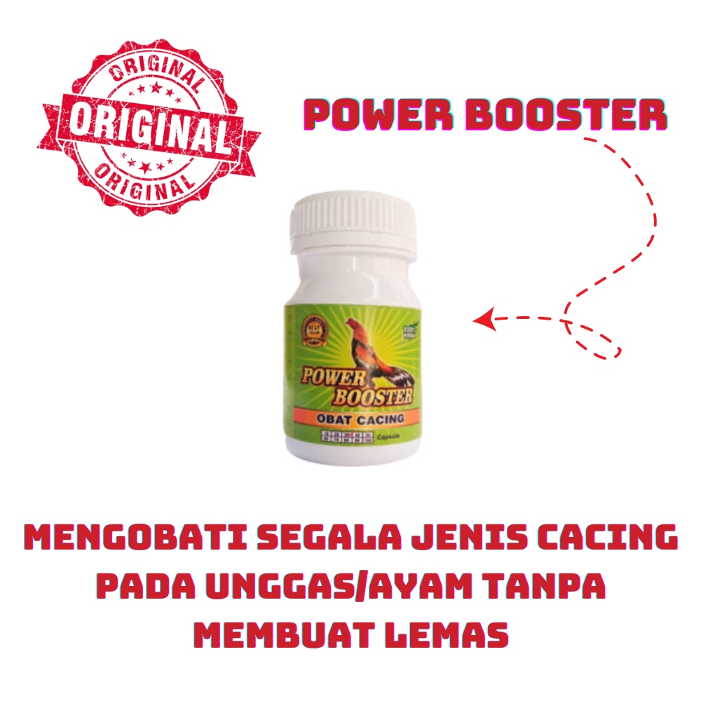 POWER BOSTER CACING - obat cacing ayam aduan
