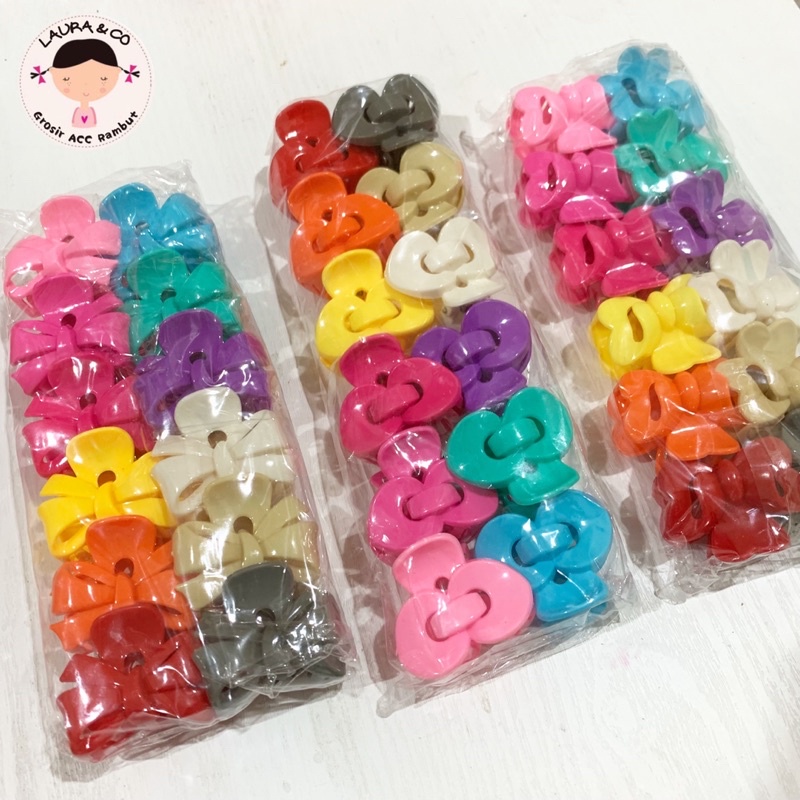 Jepit kecil 12pc murah 3,5cm grosir lusinan