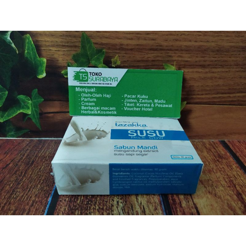Sabun Susu Tazzaka Sabun Pemutih Badan BPOM