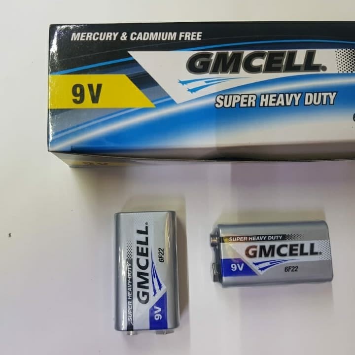 BATERAI BATRE BATTERY BATERE KOTAK 9V SUPER HEAVY DUTY GM CELL 6F22 MURAH