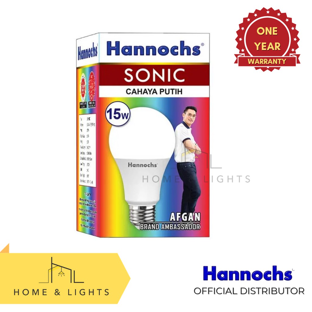 Hannochs Lampu LED Sonic 15W Cool Daylight / Warm White