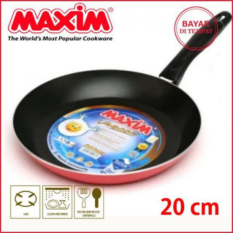 Teflon Maxim / Wajan Anti Lengket / Teflon ukuran 20, 22, dan 26cm Maxim )