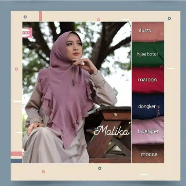 khimar syar'i ceruty babydoll 2 layer malika rempel