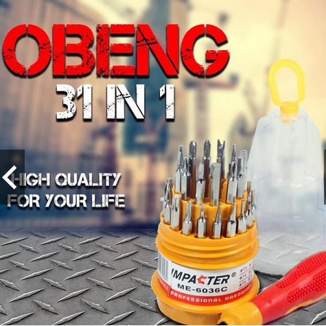 Obeng hp set bulat / Obeng set 3 IN 1 SCREWDRIVER HANDPHONE ELEKTRONIK