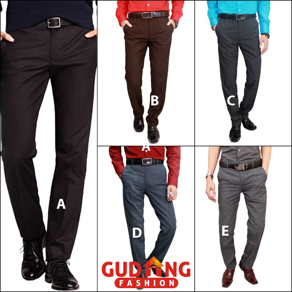 Celana Kerja Kantoran Formal Slim Fit - Banyak Pilihan Warna CLN (COMB)