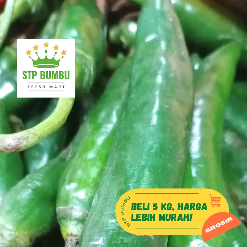 Cabe Hijau Besar Segar 1 kg / Cabai TW Fresh 1 kg