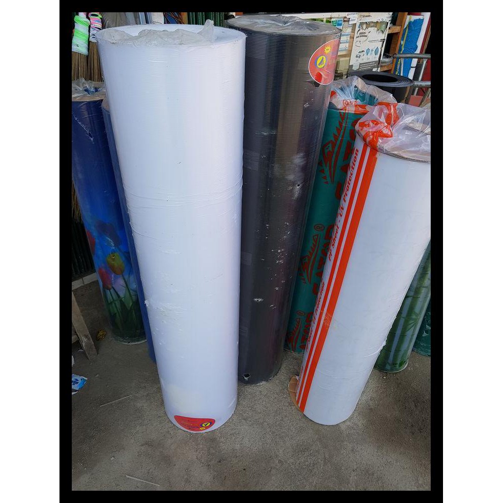 Diskon Fiber Tutup Pagar Tebal 1.2 Mm Tinggi 120Cm.Fiber Motif Garis Tebal - Hitam