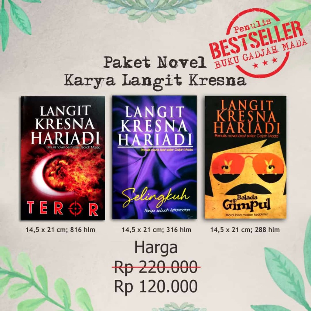 PAKET NOVEL LANGIT KRESNA HARYADI