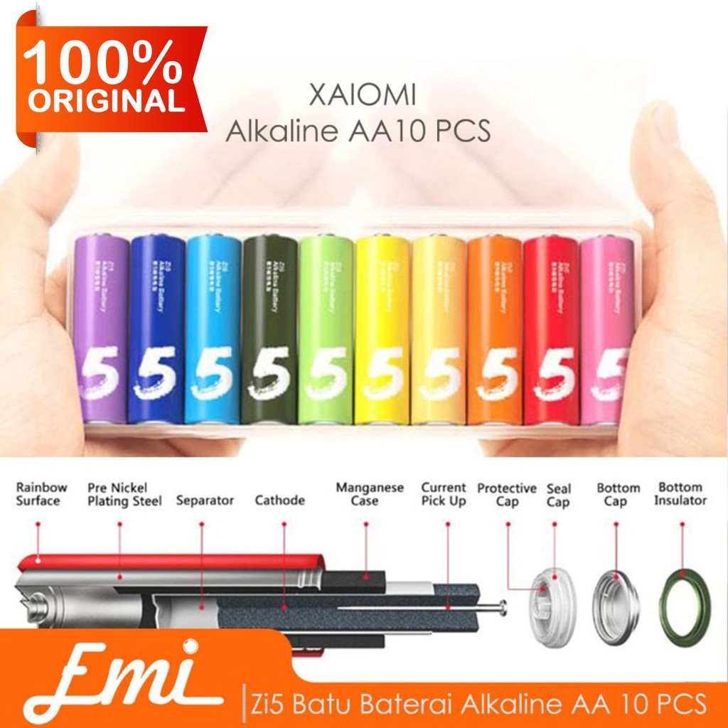 Zi5 Baterai Alkaline AA Battery 10 PCS Not Rechargable