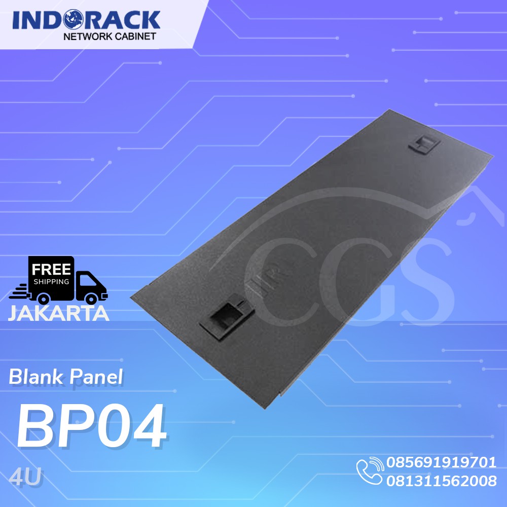 INDORACK - BP04 Blank Panel 4U 19&quot;