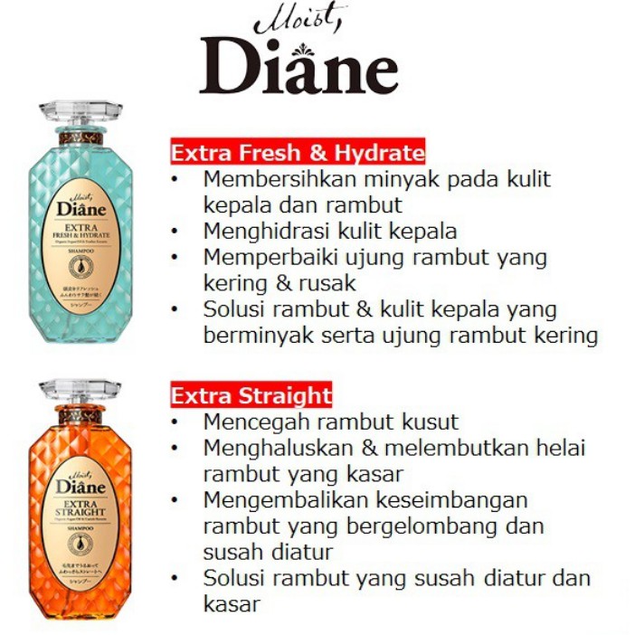 MOIST DIANE Shampoo &amp; Conditioner Treatment Perfect Beauty Extra Miracle You 450ml Pump