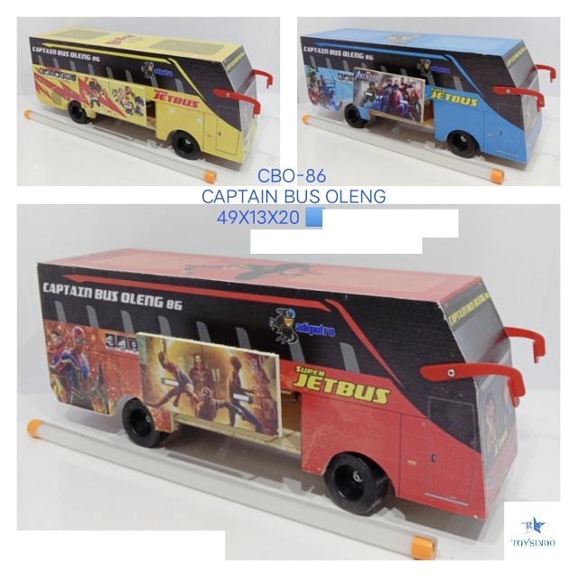 MAINAN ANAK BUS OLENG KAYU /CBO-86