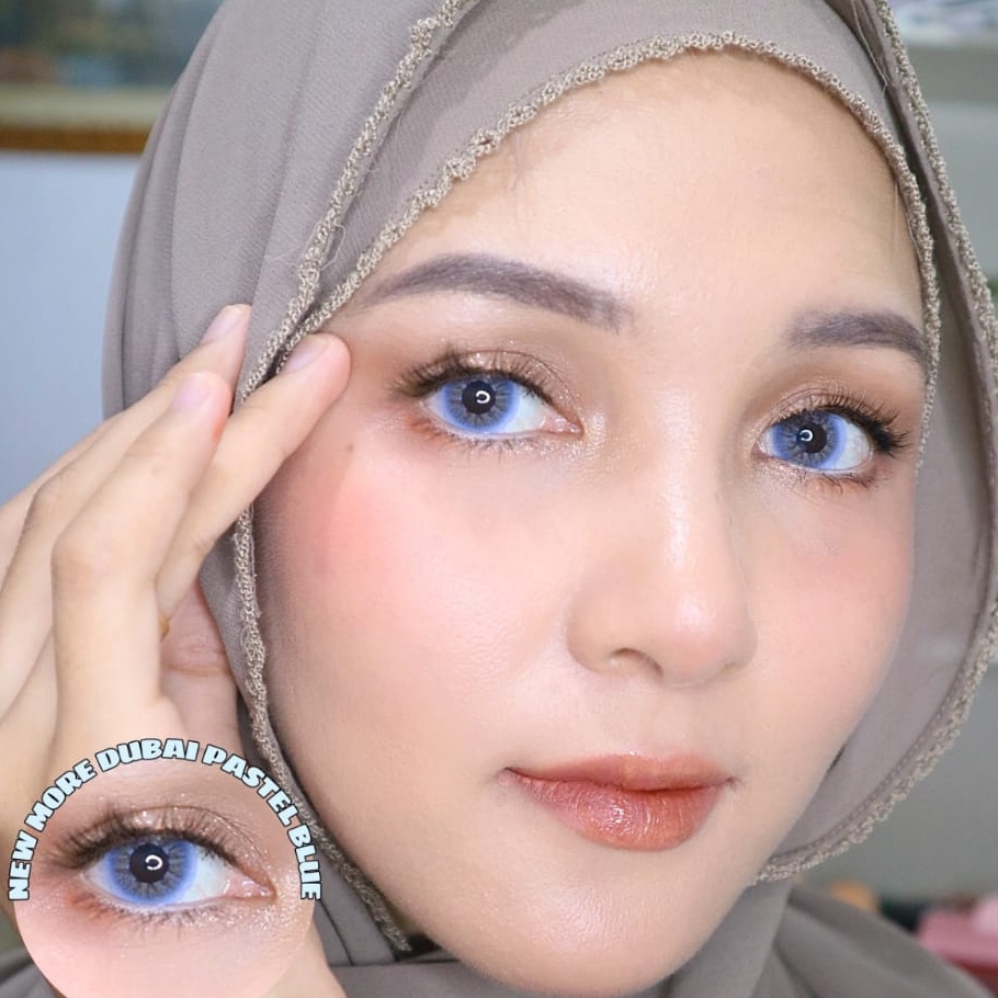 Softlens New More Dubai DIA 14.50mm NORMAL &amp; MINUS GREY BROWN  ( -0.50 s/d -3.00) / Soflens Mines GRAY CTK/Lensa  Kontak/