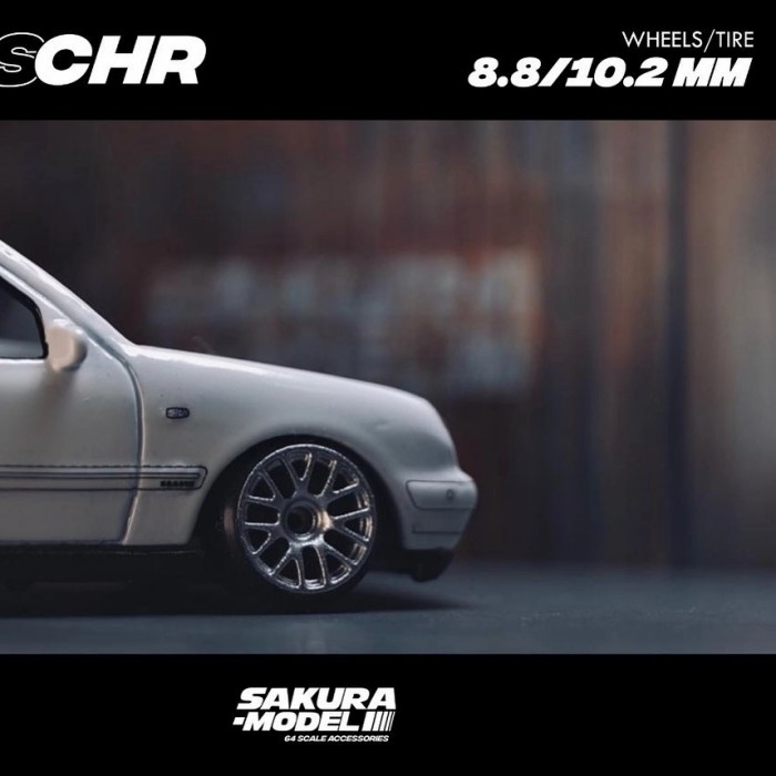 DIECAST MINIATUR DCS306 BAN KARET SAKURA MODEL BBS CHR