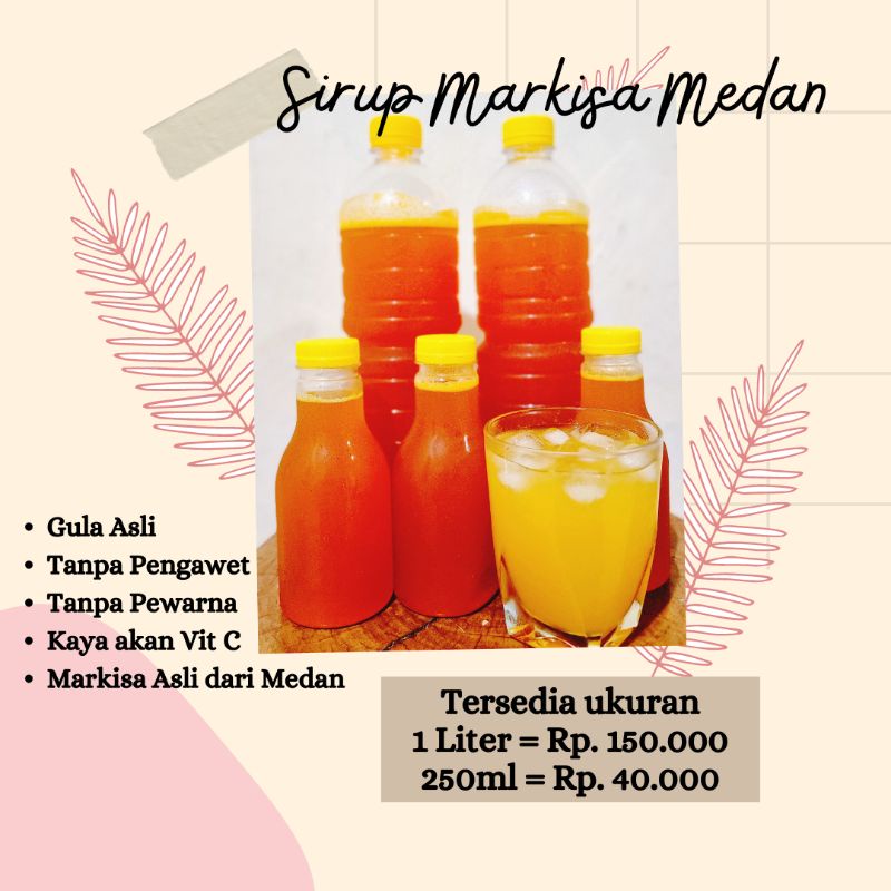 

SIRUP MARKISA MEDAN ASLI MURNI