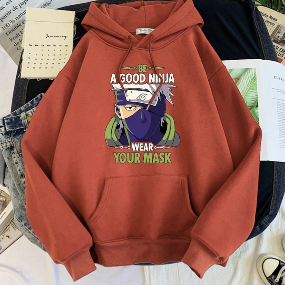 GOOD NINJA NARUTO Jumper Hoodie II Sweater Hoodie Anime II Sweter Oblong Topi II SIZE M - XL ( Pria &amp; Wanita / Anak &amp; Dewasa )