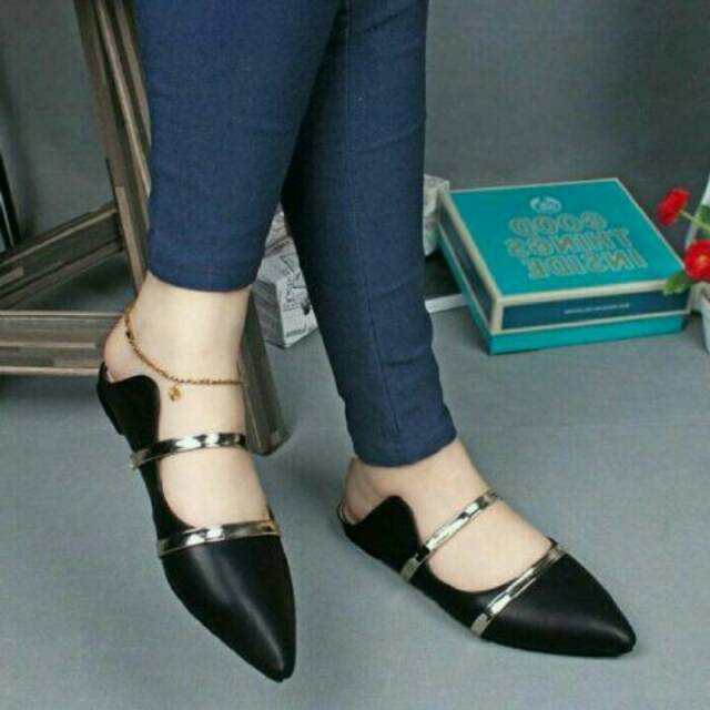 FLAT BALET KMS HITAM