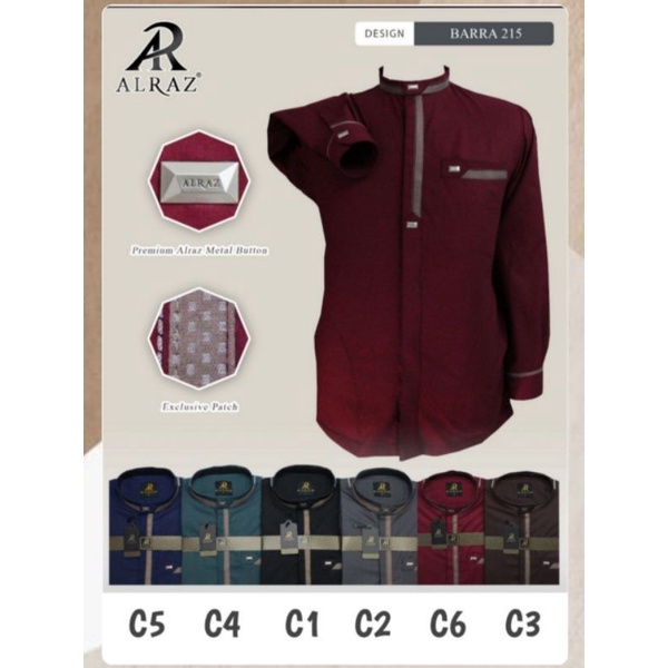 Koko Alraz BARRA lengan panjang & pendek