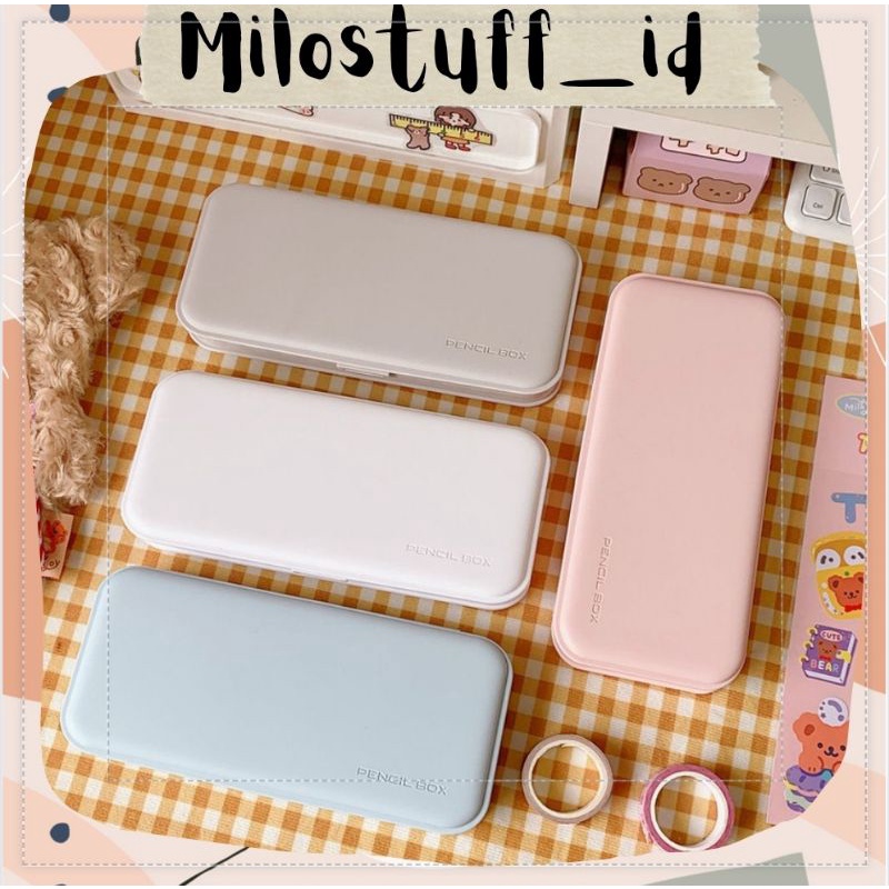 

[MILOSTUFF_ID] Tempat Pensil Aesthetic Pastel Korean Large Plastic--MS0229