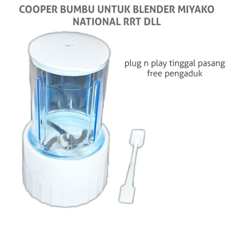 Choper cooper monting gelas blender bumbu basah Miyako