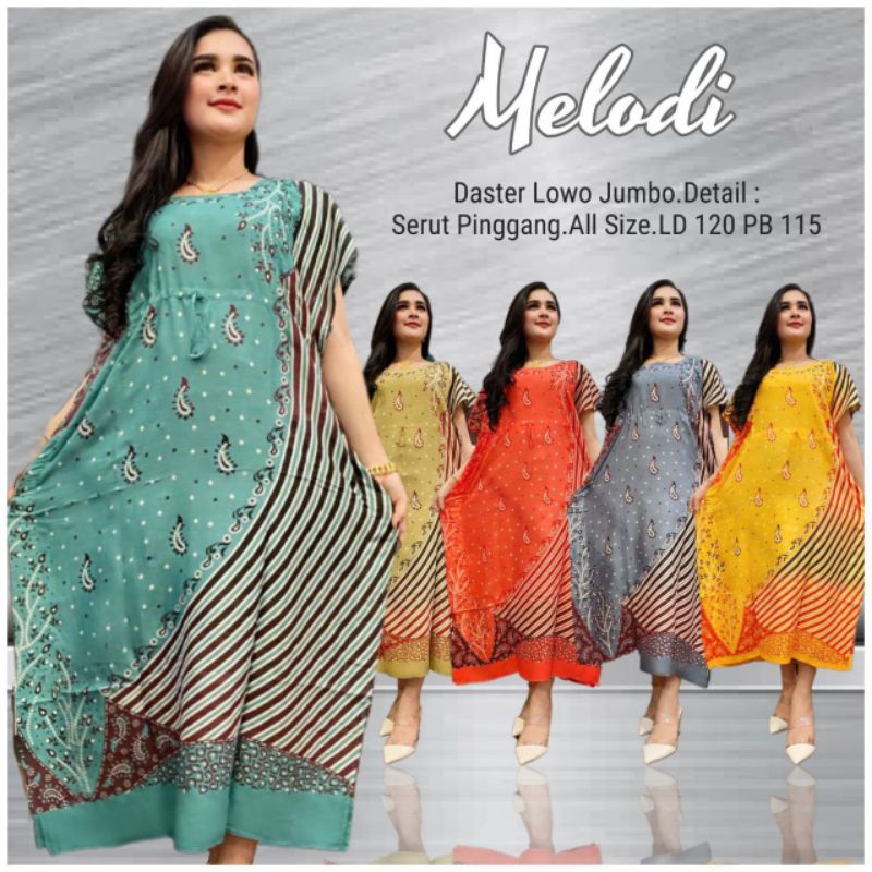 DASTER LOWO JUMBO MELODI KELELAWAR KALONG TALI SERUT DEPAN KEKINIAN MURAH ADEM DIPAKAI BAJU TIDUR AURA LD 120