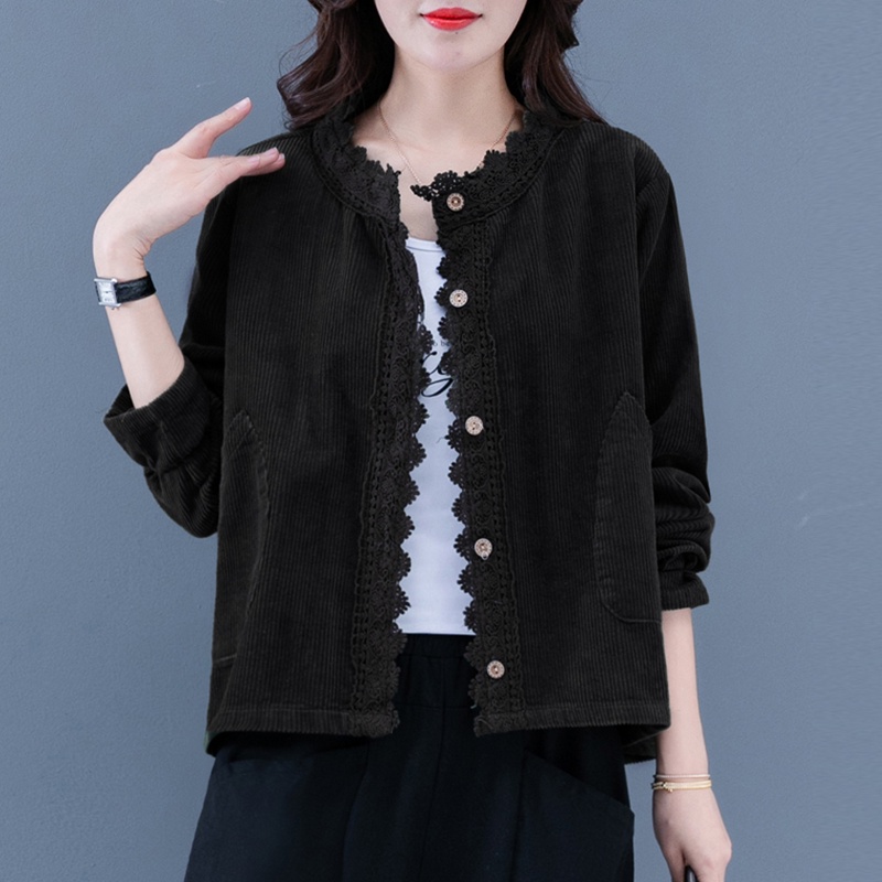 Kemeja Corduroy Wanita Import Lengan Panjang Flanel Shirt Baju Atasan Wanita Kekinian