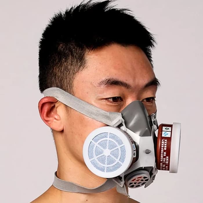 masker gas beracun anti debu asap cat spray