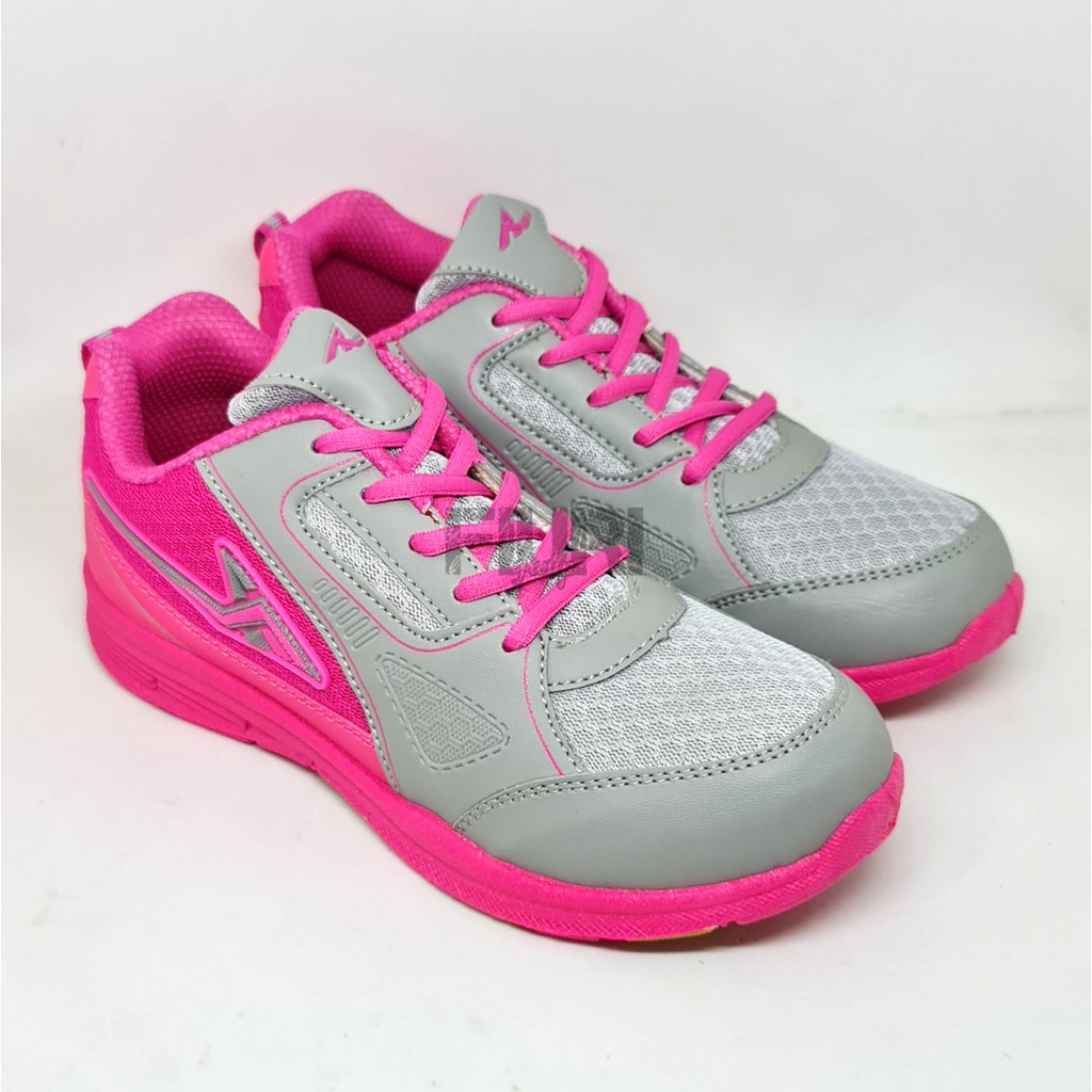 FIURI - Pro ATT Original - LG 679 Pink 37-40 - Sepatu Kets Wanita - Sepatu Sneakers Wanita - Sepatu Olahraga Sport Wanita - Sepatu Casual - Sepatu Jogging Lari Fitness Gym Senam Wanita - Sepatu Cewek - Sepatu Sekolah Bertali SD SMP SMA