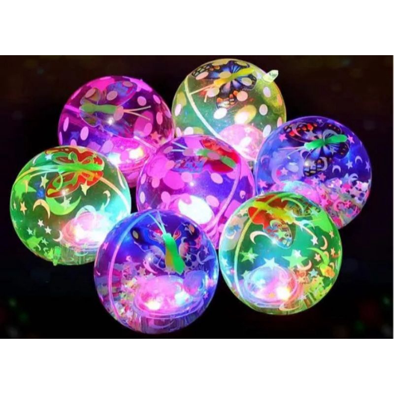 Bola bekel LED nyala besar ukuran 65cm