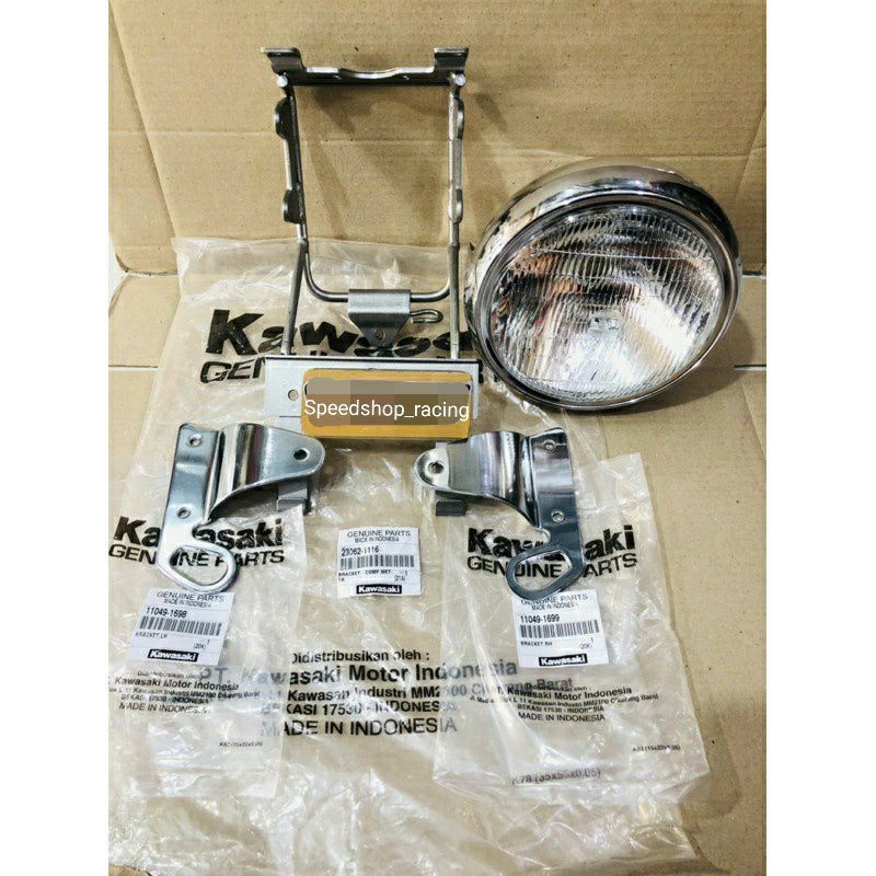 Jual Lampu Bulat Ninja Ss Reflektor Plus Breket Kupingan Original Lampu Bulet Pnp Ninja R