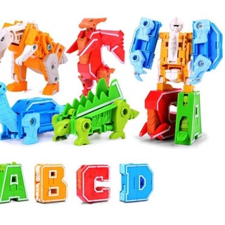 Jual mainan robot huruf abjad ABCD / mainan robot transformer T4R5 ...