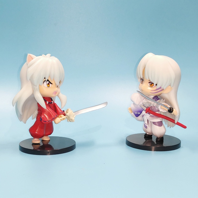 6pcs / Set Mainan Action Figure Model Anime Inuyasha Sesshomaru Sango 10cm Untuk Koleksi / Hadiah