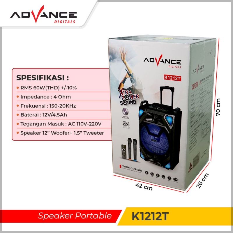 K1212T speaker advance