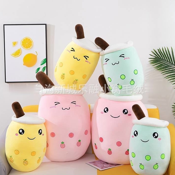 Boneka Boba Bantal Kecil Small Bubble buah Gelembung Plush Toys 25cm Boba Pillow Viral Boba Pillow Small Size Boneka Bantal Boba Hadiah Kado Mainan Anak Dewasa Lucu Berkualitas