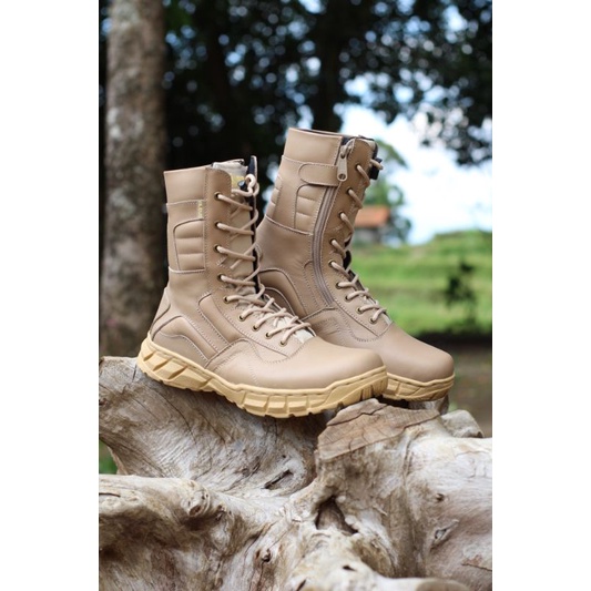 sepatu pdl kulit tactical gurun 024 aleus