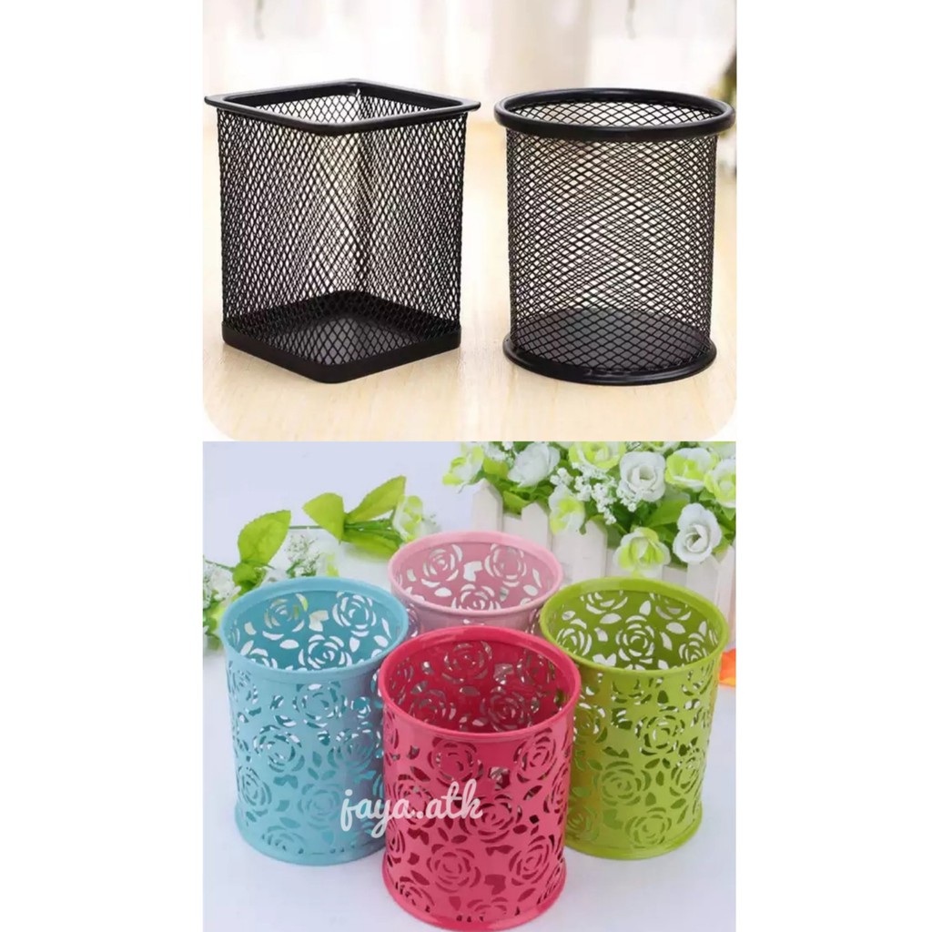 Pen Holder/Pencil Cup/Desk Organizer Bulat/Kotak