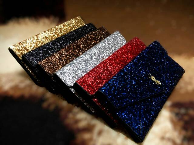 Dompet wanita Blink Glitter amplop/elegant/simple model /kado/gift